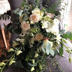 Wedding Bouquet Winter White and Foilages