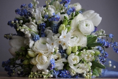 Spring Bluebell and Forget me Knot Bouquet 