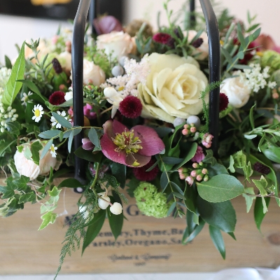 Flowers & Herb in Trough