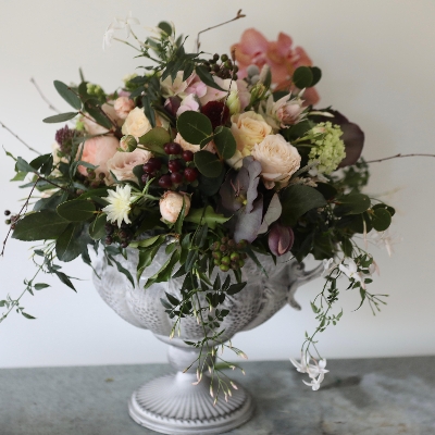 The Autumnal French Urn Style Flower Display