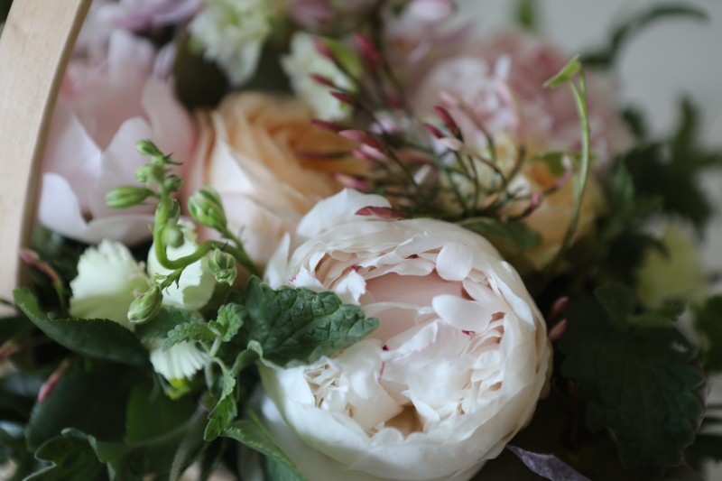 The Summer Peony Rose Basket